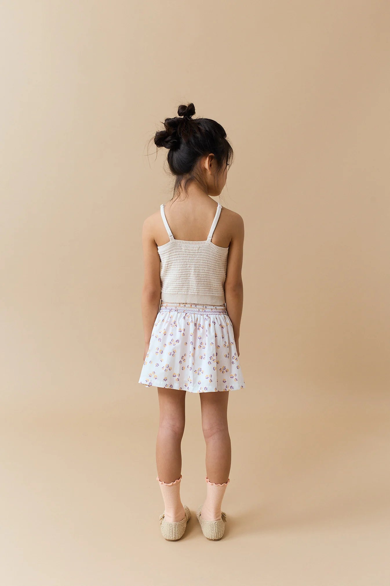 Girls Isabella Dobby Skirt, Off White