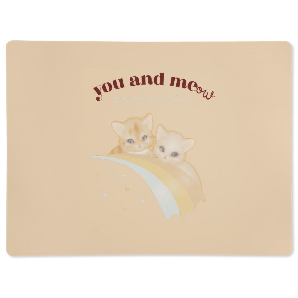 Silicone Placemat, Rainbow Kitty