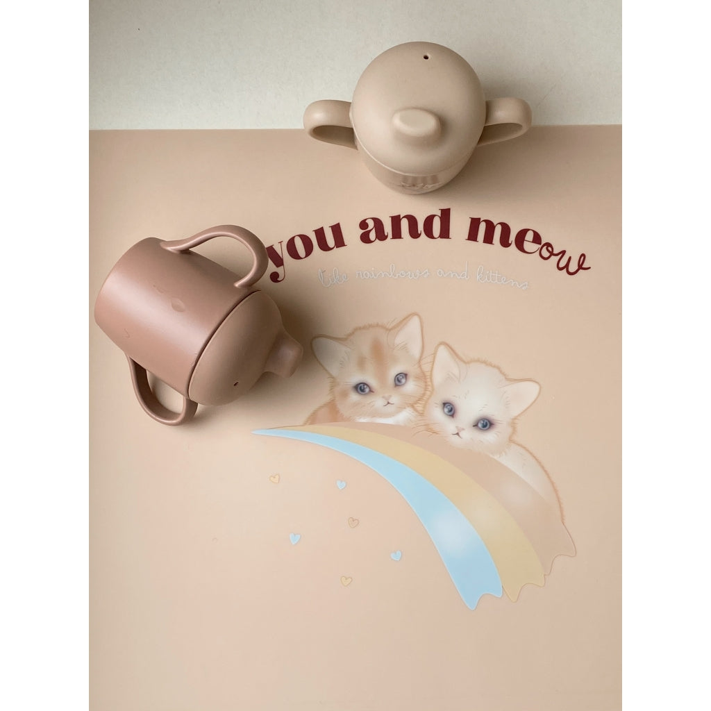Silicone Placemat, Rainbow Kitty