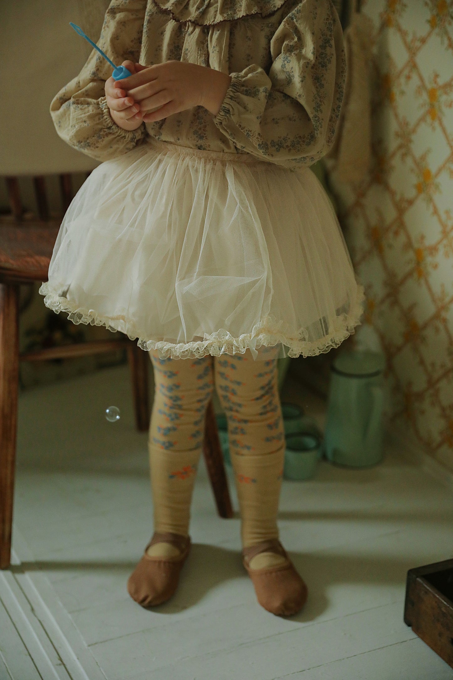 Lea Tulle Skirt, Cream