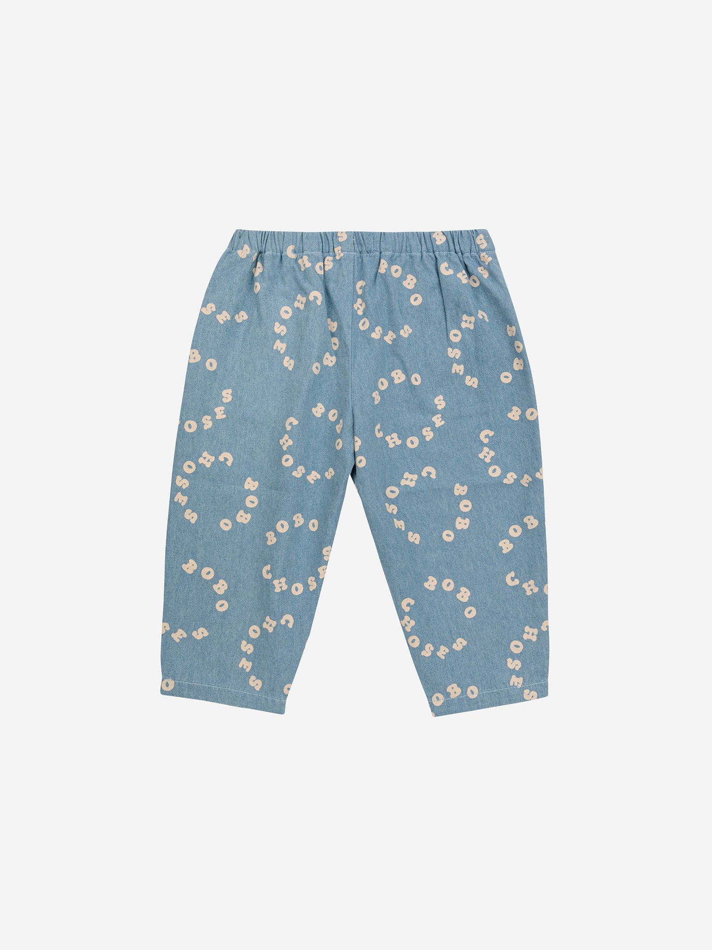 Baby Bobo Choses Circle Denim Pants, Light Blue