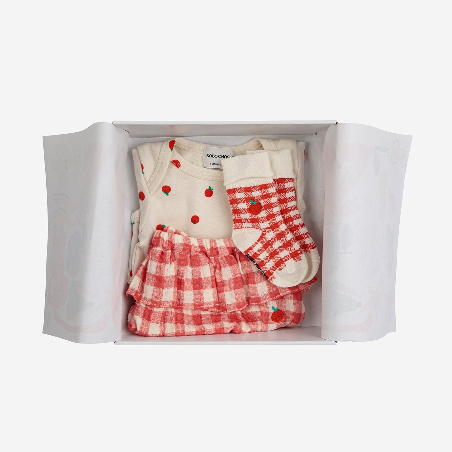 Baby Tomato Body and Vichy Accessories Set
