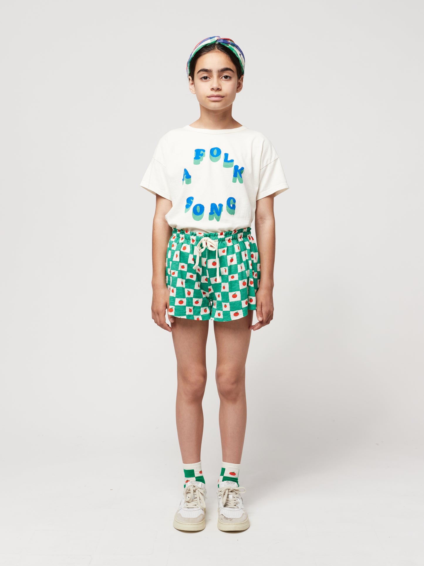 Tomato All Over Ruffle Shorts