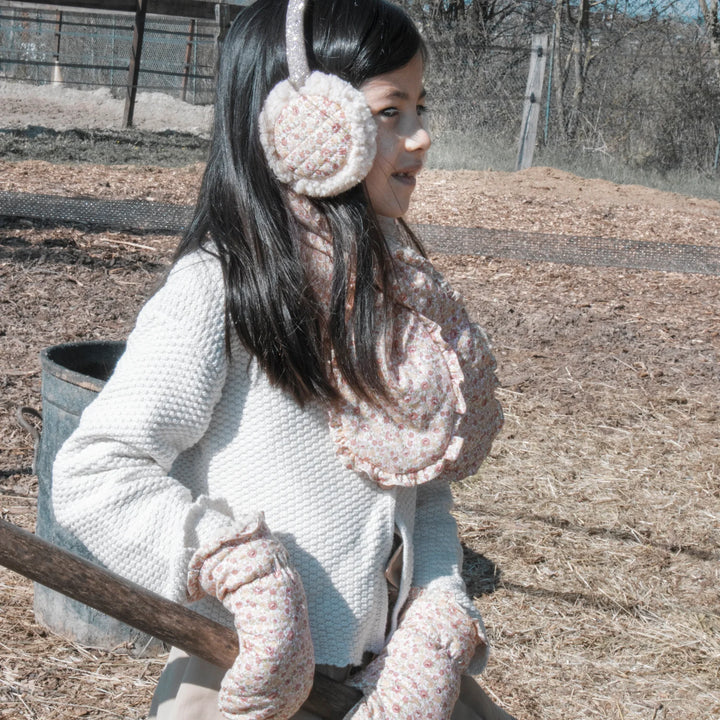 Margot Floral Quilted Earmuffs