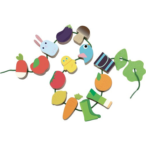 Vilac Vegetable Garden Bead Set