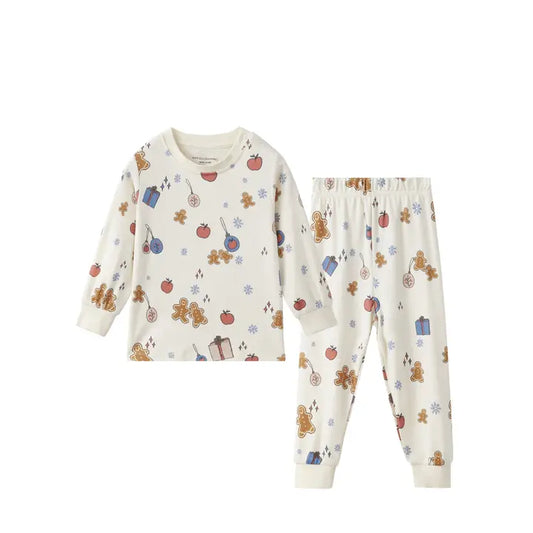 Organic Toddler Pajama Set, Holiday Joy