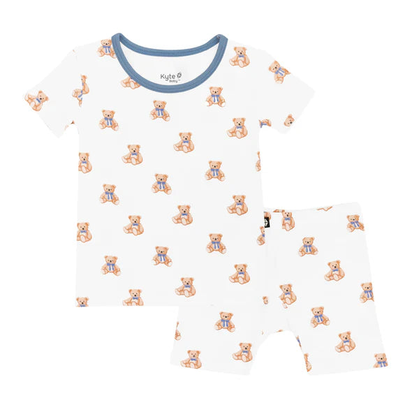 Short Sleeve Pajamas, Teddy Bear