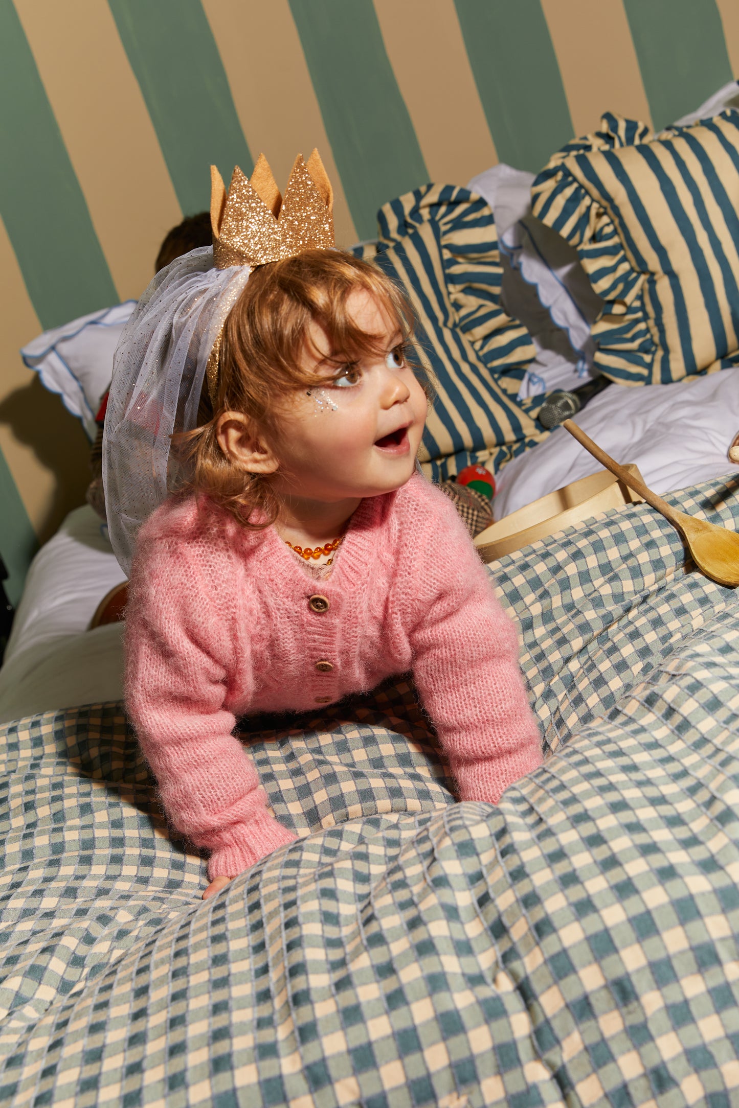 Mini Bernard1 Cardigan, Rose Be Fresh