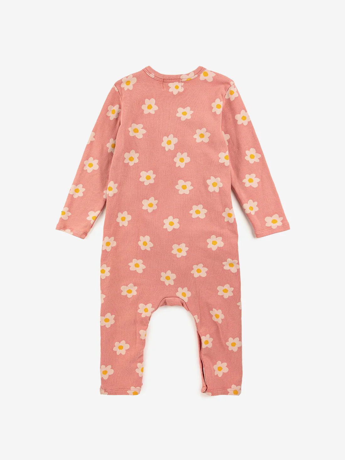 Baby Flower All Over Wrap Overall, Salmon Pink