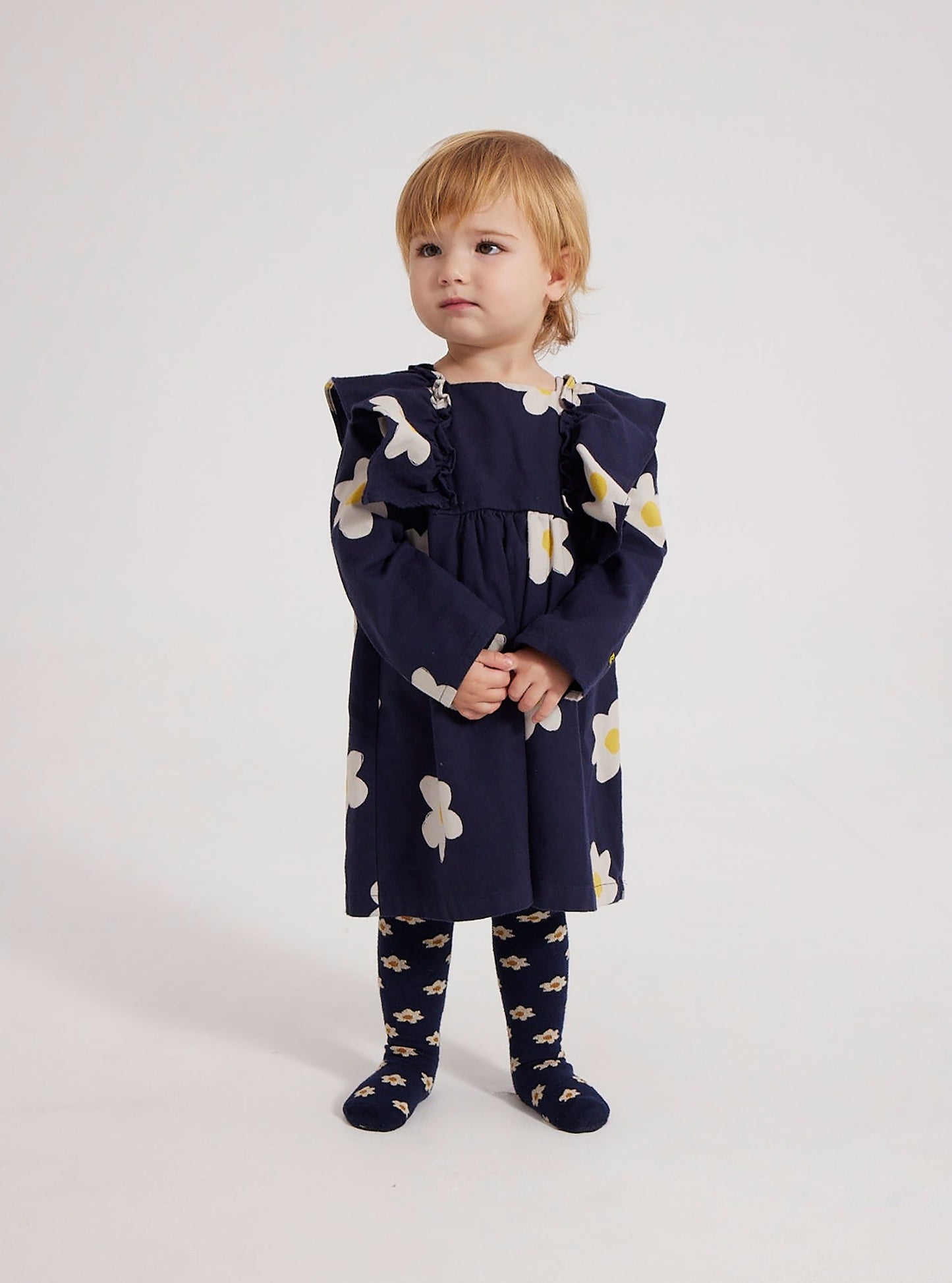Baby Big Flower All Over Ruffle Dress