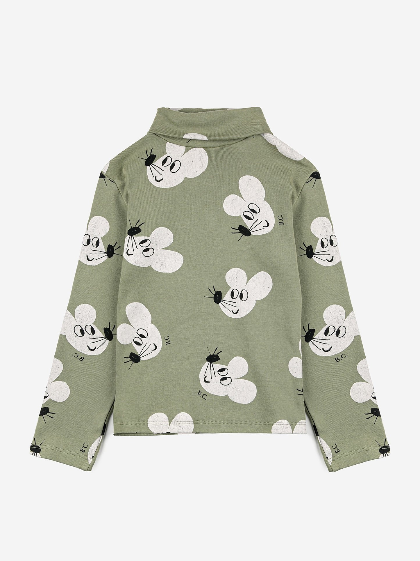 Mouse All Over Turtle Neck T-shirt