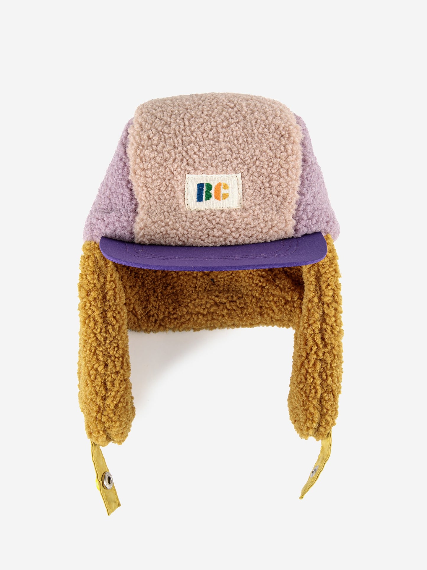Baby Color Block Sheepskin Chapka