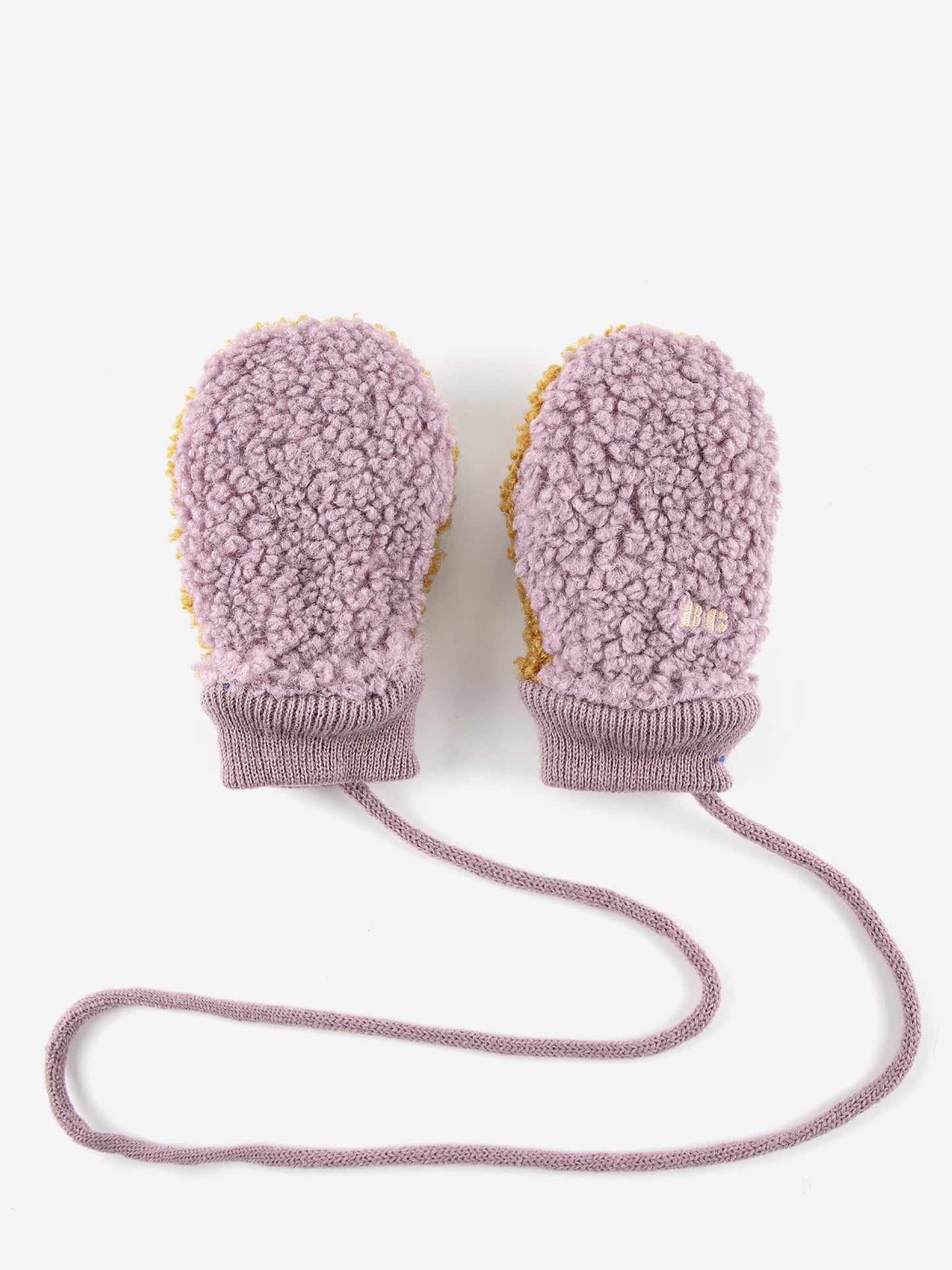 Baby Color Block Sheepskin Gloves
