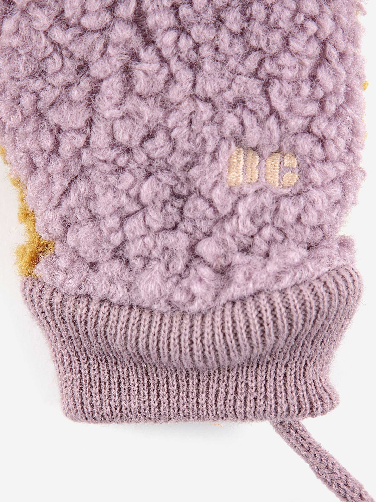 Baby Color Block Sheepskin Gloves