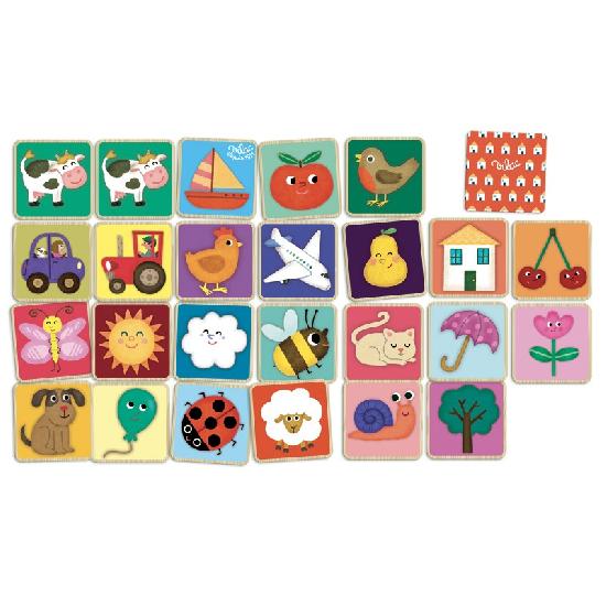 Vilac Memory Game By Melusine Allirol, 48 pcs