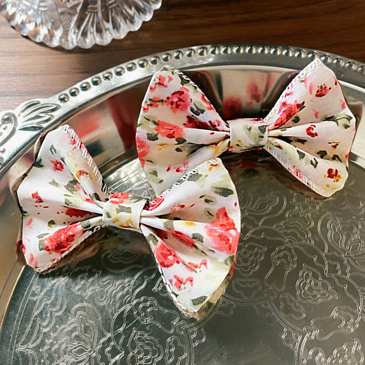 Ribbonie Clips, Blush Garden