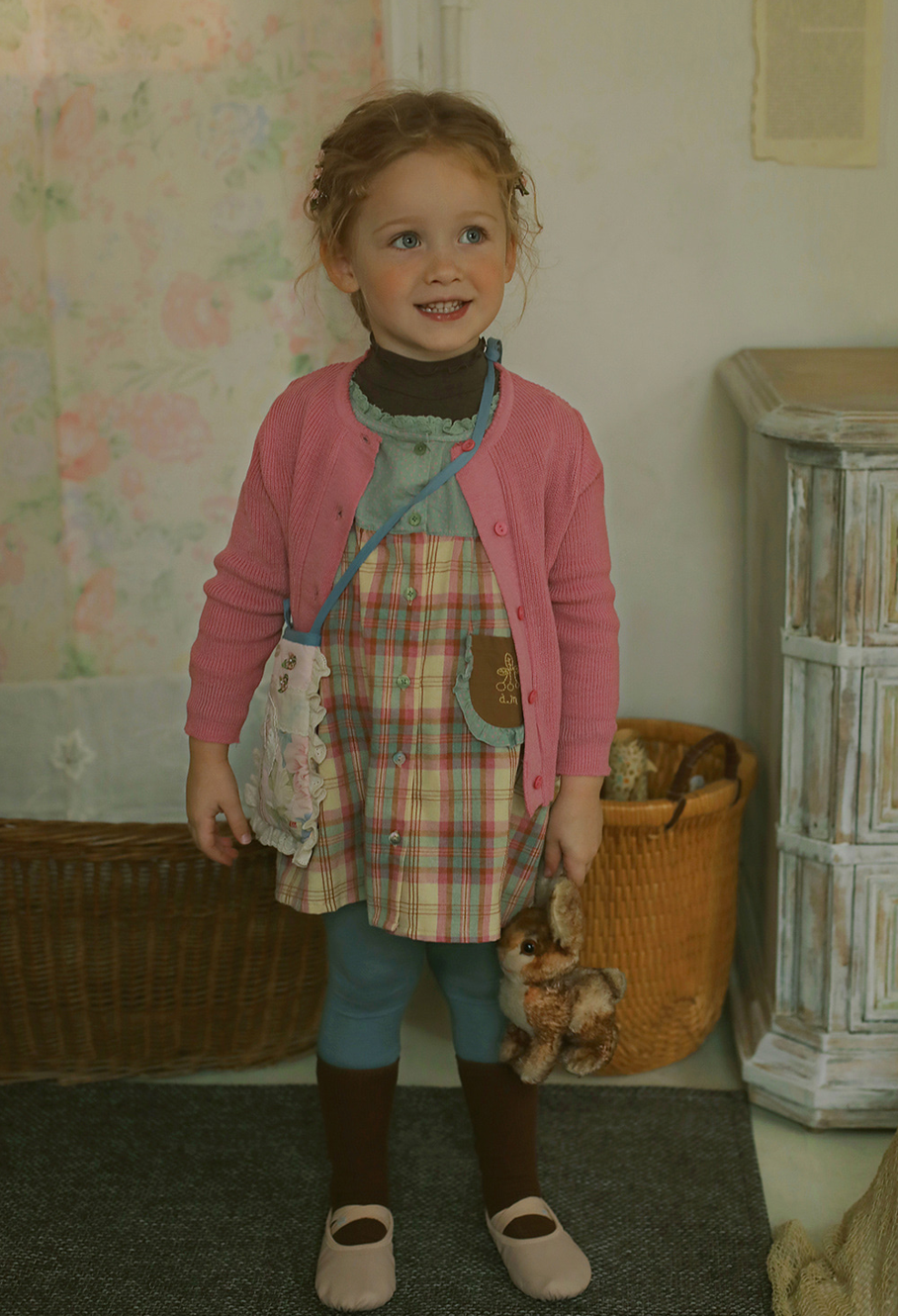 Rody Fine Knit Cardigan, Pink