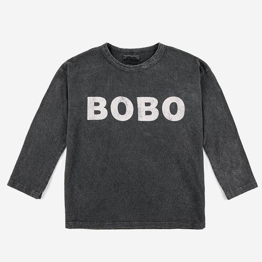 Bobo Choses Long Sleeve Tshirt, Dark Grey