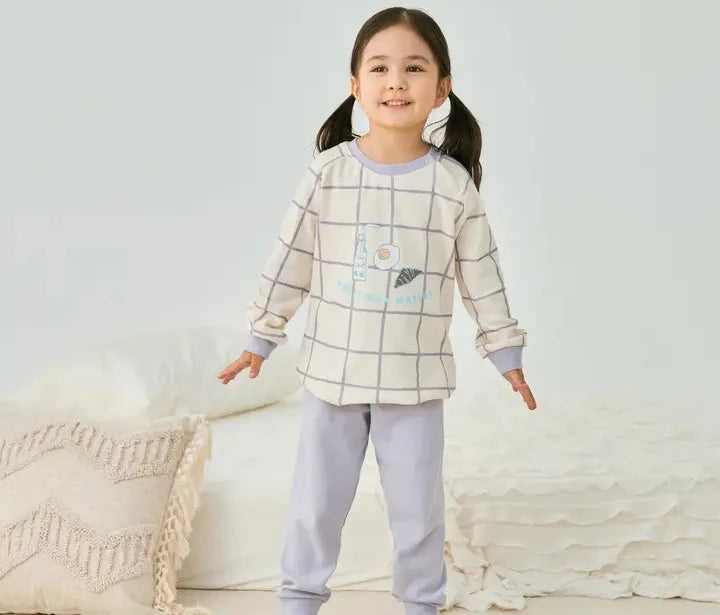 Organic Toddler Pajama Set, Milky