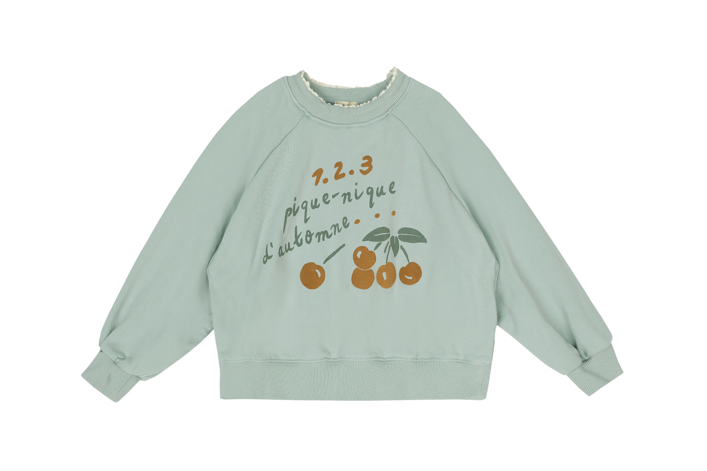 Pique-Nique Sweatshirt, Grey Blue