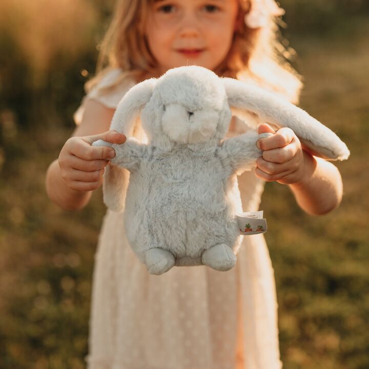 Tiny Nibble 8" Gray Bunny