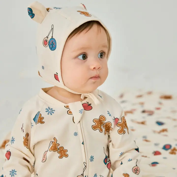 Baby Organic Cotton Zip-Up Sleeper, Holiday Joy