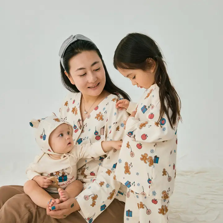 Organic Toddler Pajama Set, Holiday Joy