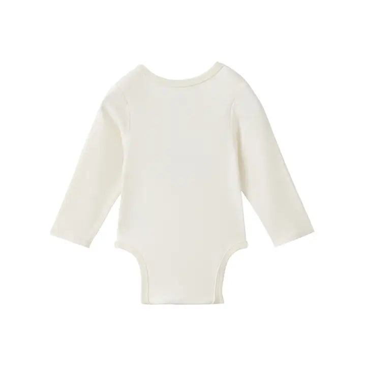 Baby Organic Long Sleeve Onesie, Holiday Joy