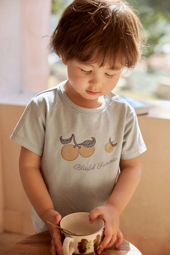 Toddler Organic Graphic T-Shirt, Clementine