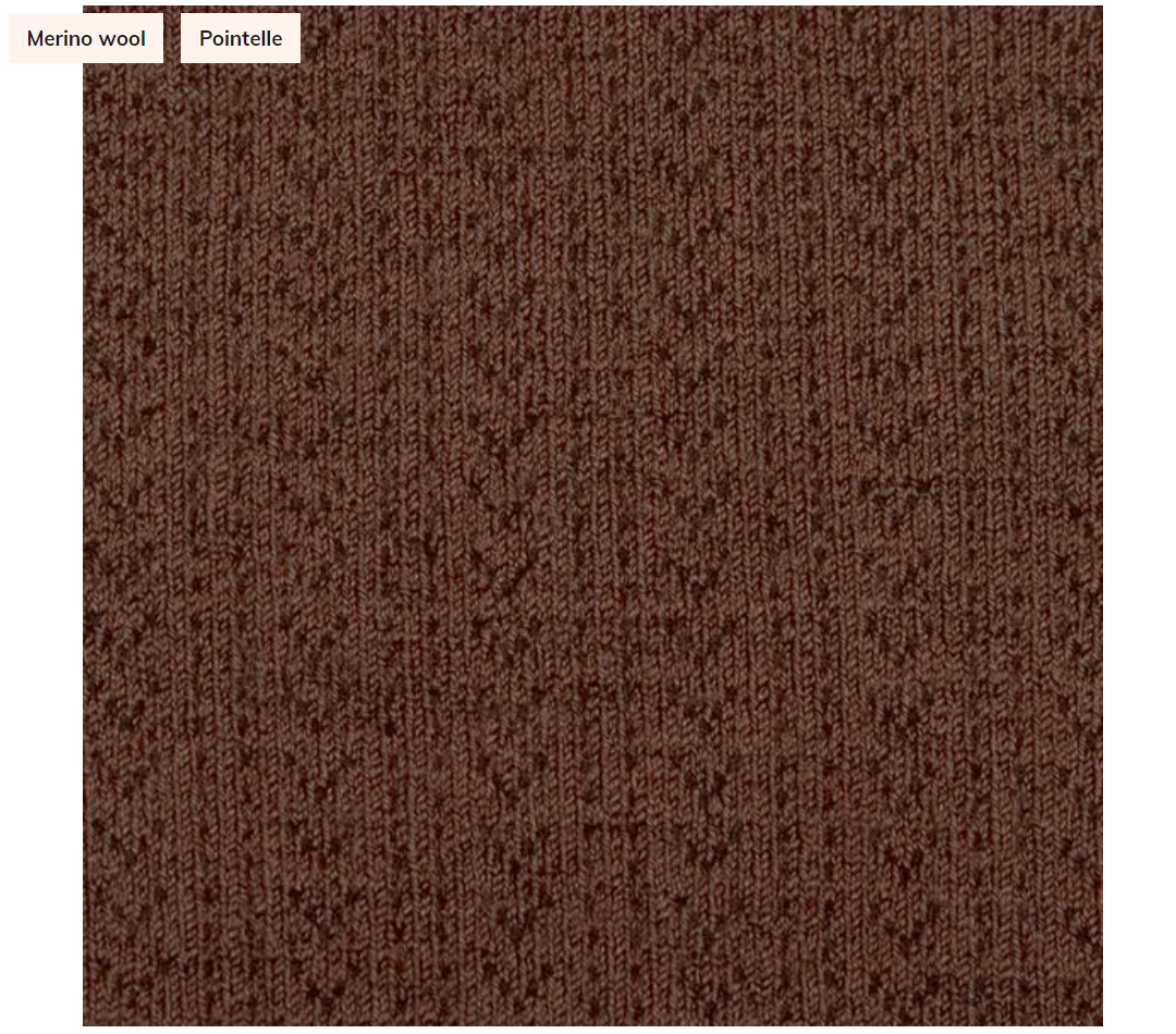 Collegien Adèle Merino Wool Knee Socks, Chocolat au Lait