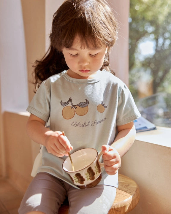 Toddler Organic Graphic T-Shirt, Clementine