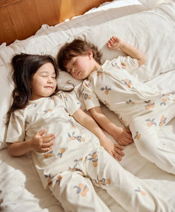 Organic Bamboo Zip-Up Sleeper, Clementine