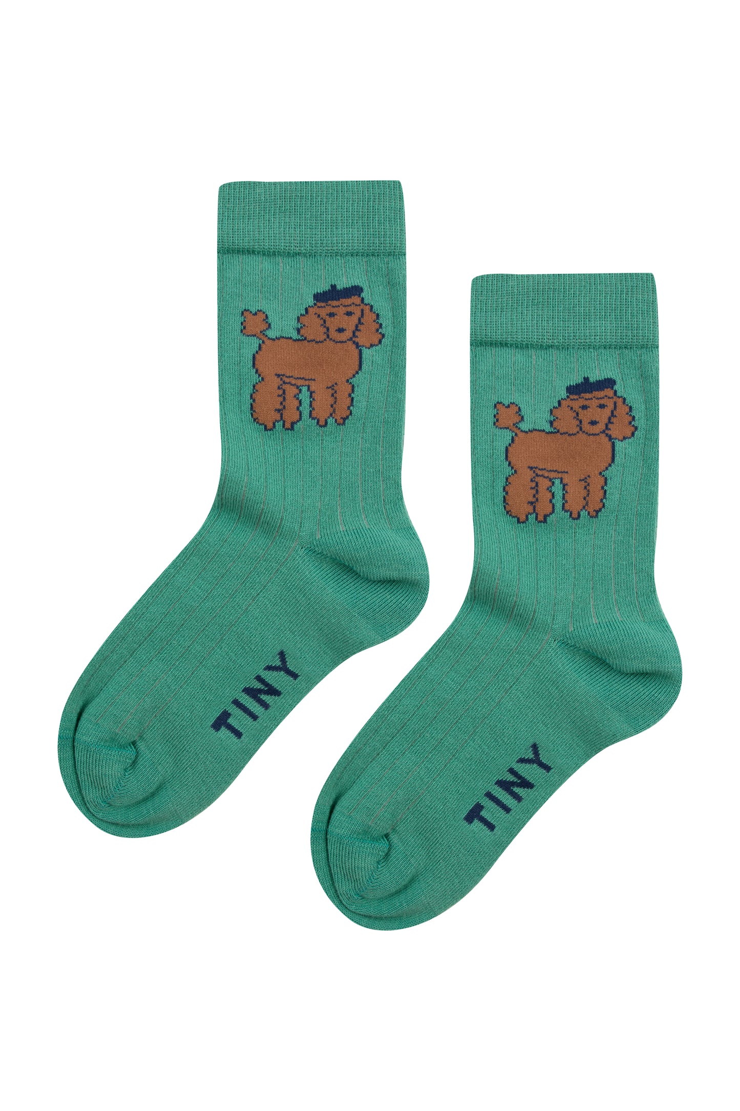 Poodle Medium Socks, Emerald