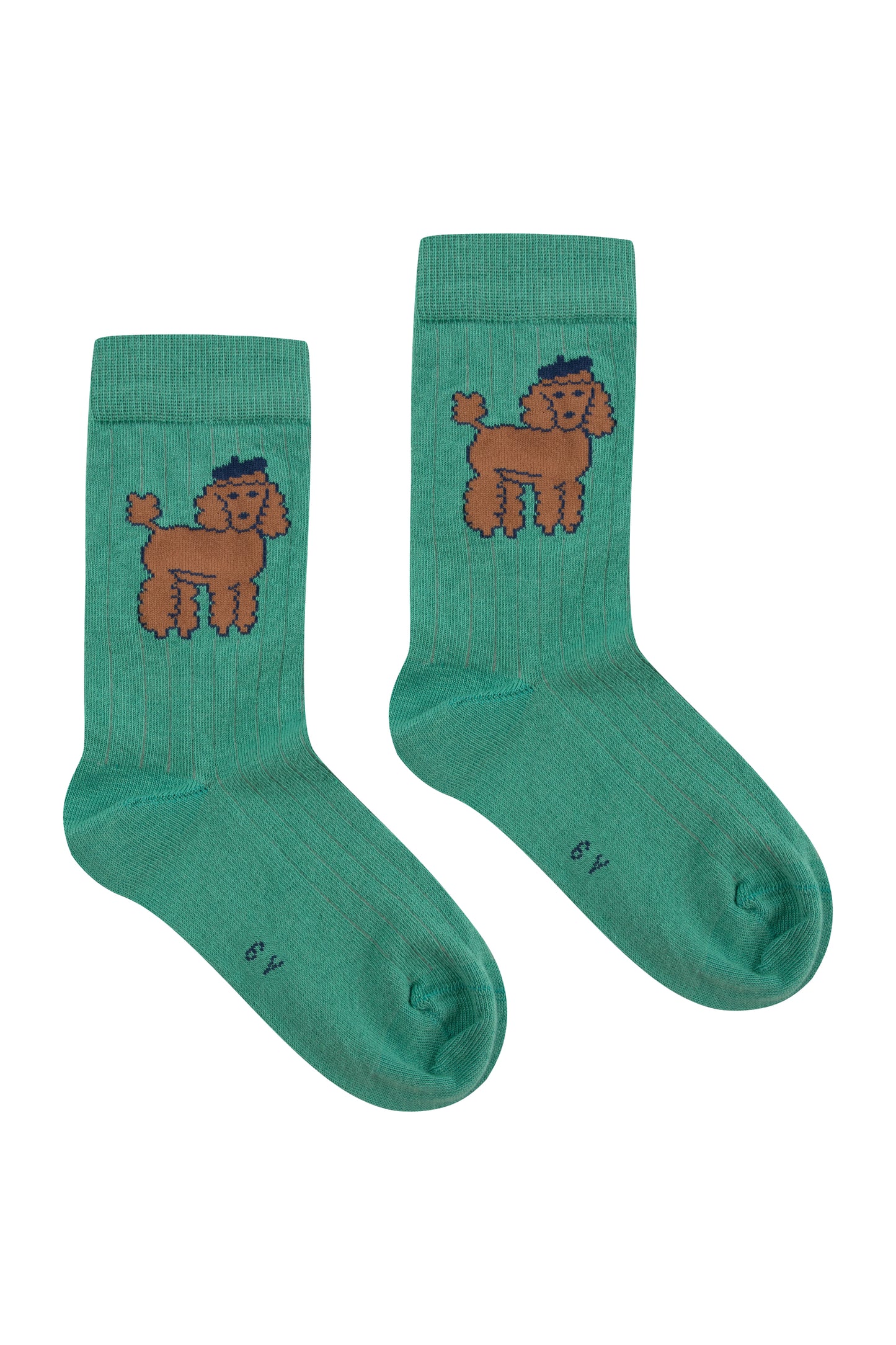 Poodle Medium Socks, Emerald