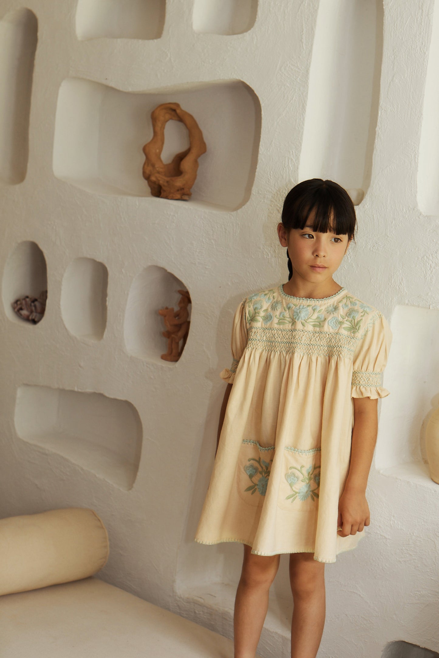 Dora Dress, Milk