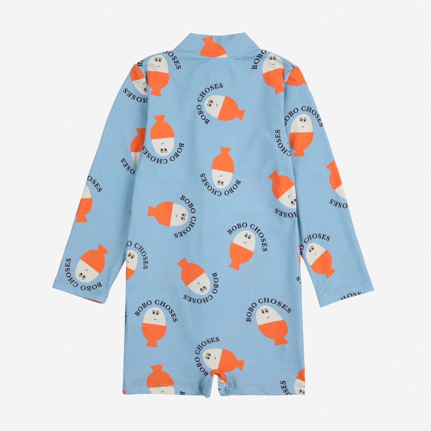 Morning Egg All Over Swim Overall, Light Blue