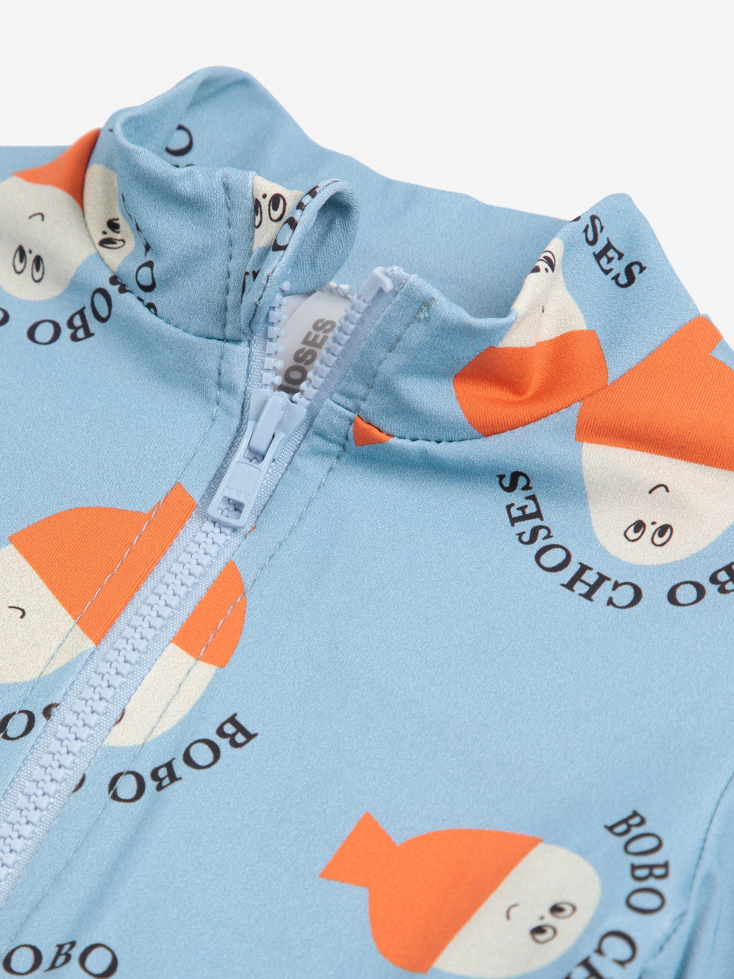 Morning Egg All Over Swim Overall, Light Blue