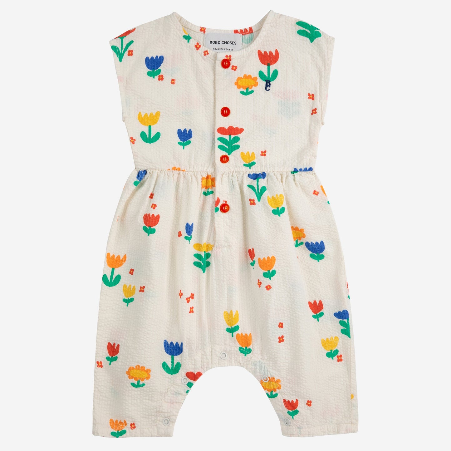 Garden Party All Over Woven Overall, Off White