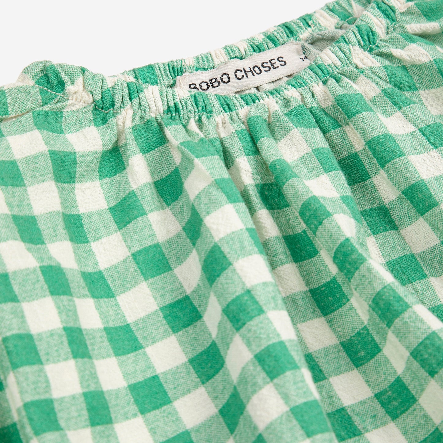 Pixel Sugar Beet Vichy Woven Blouse, Green