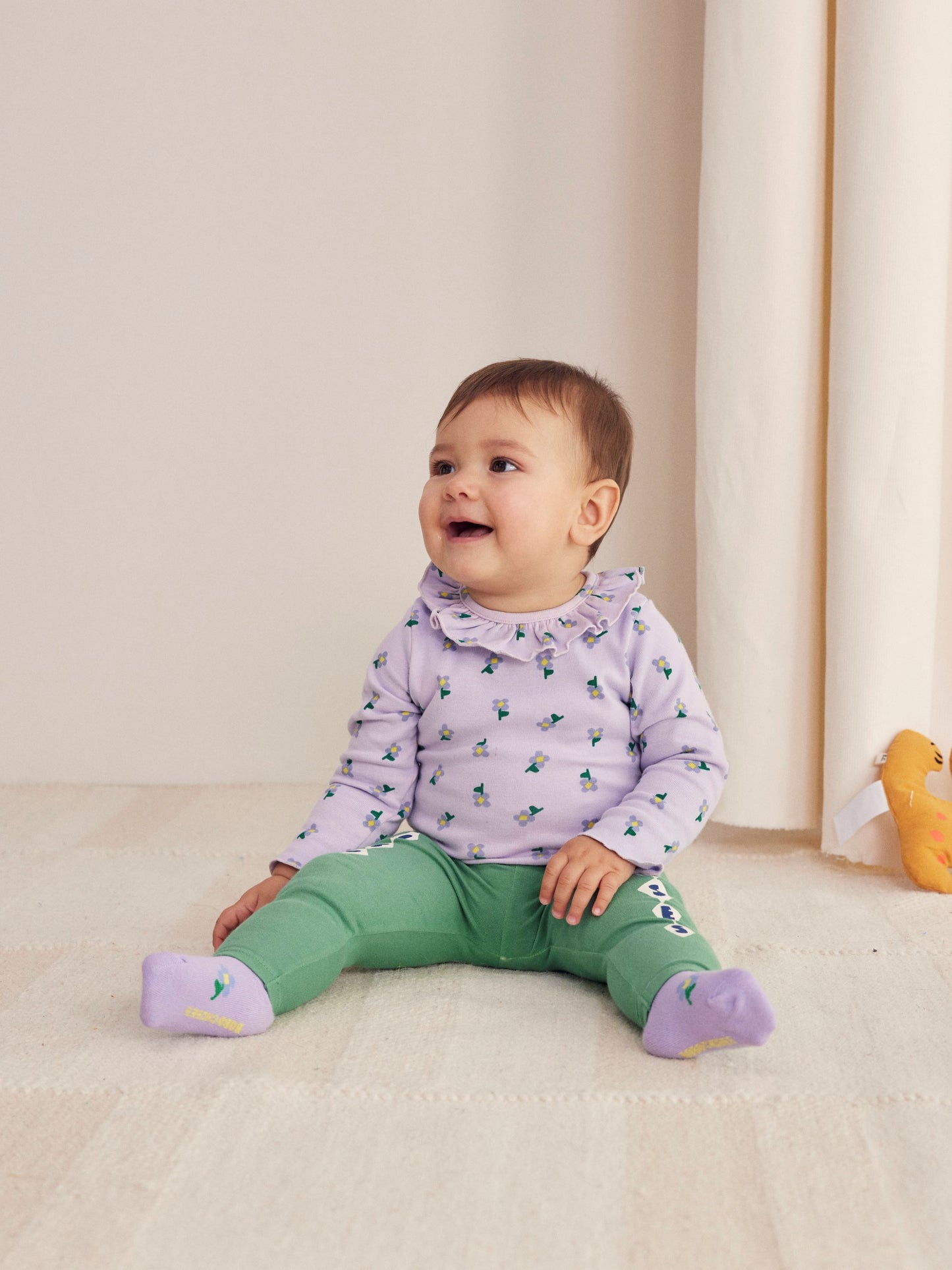 Baby Pancy Flower Ruffle Body, Lavender