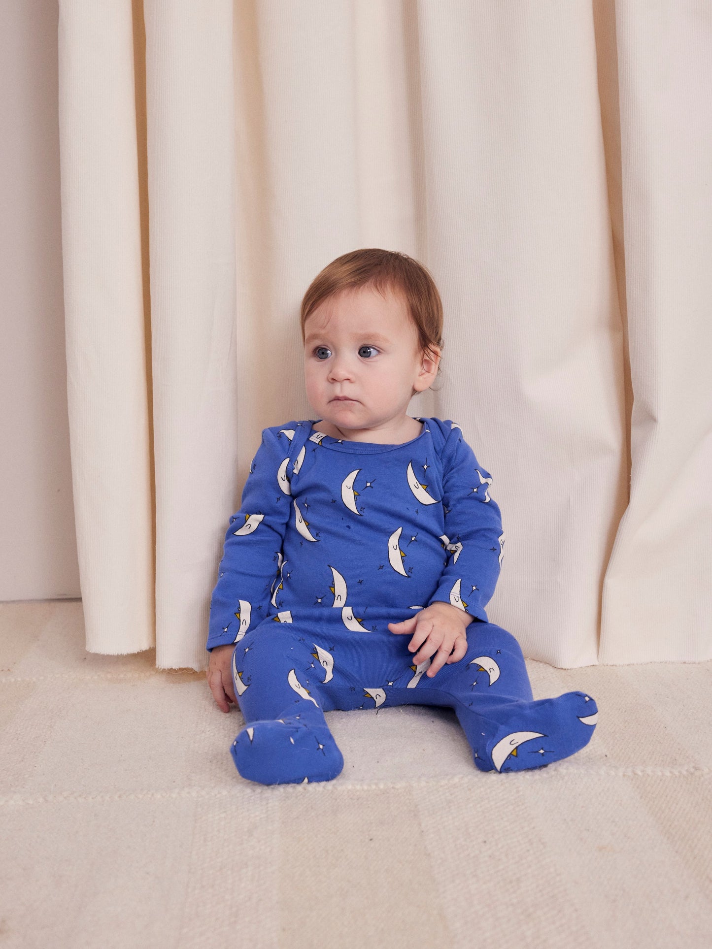 Baby Beneath The Moon Footed Leggings, Blue