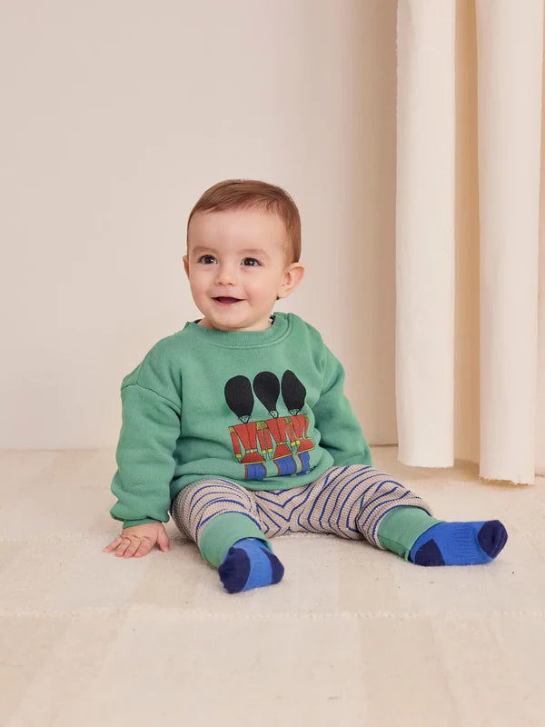 Baby Little Tin Soldier Sweatshirt, Light Green