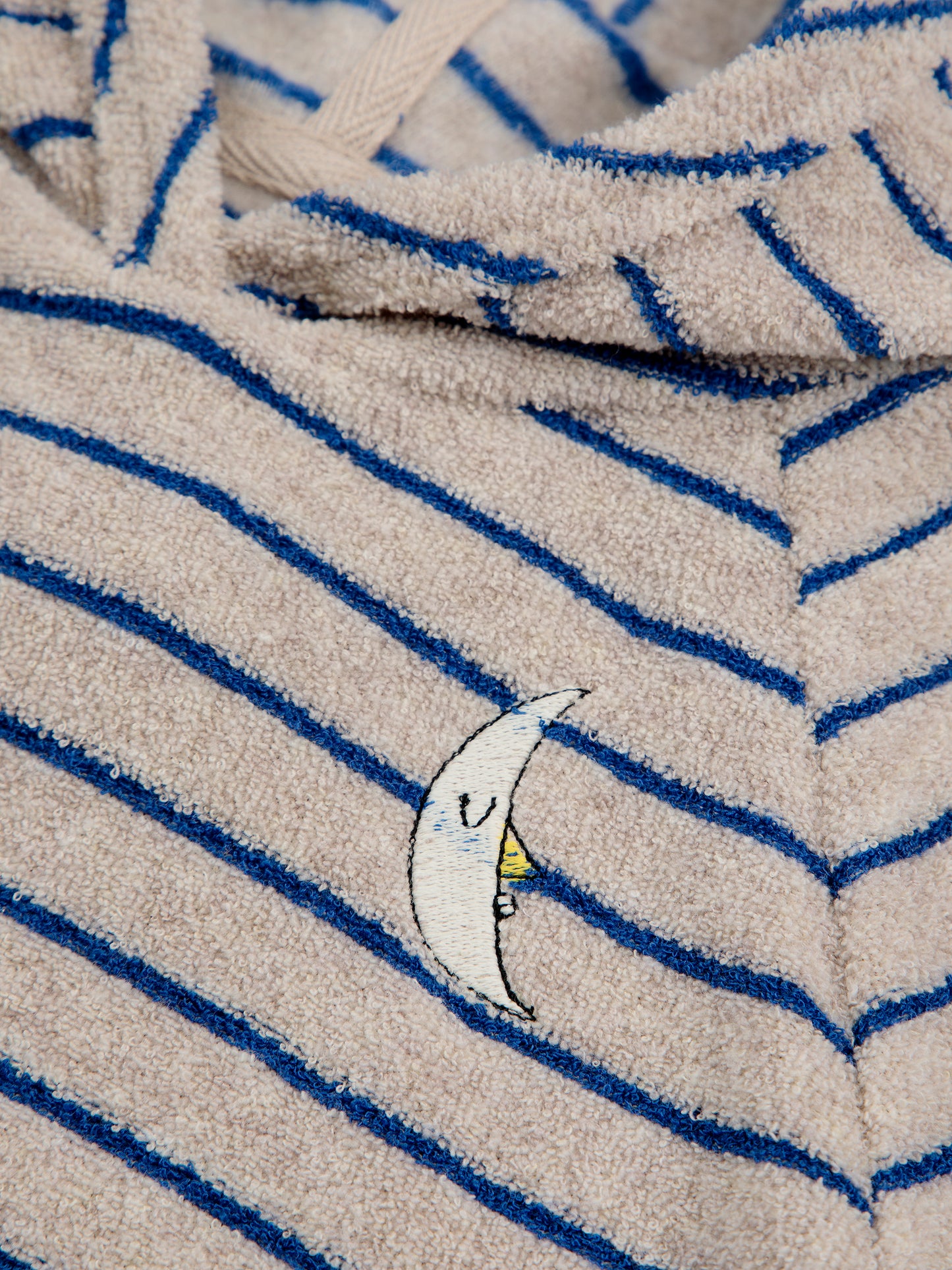 Baby Beneath The Moon Terry Hoodie, Blue