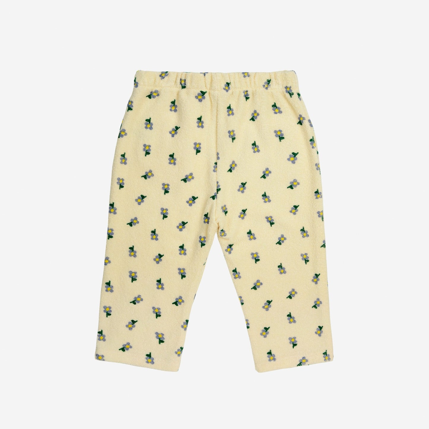 Baby pansy Flower All Over Jogging Pants, Light Yellow