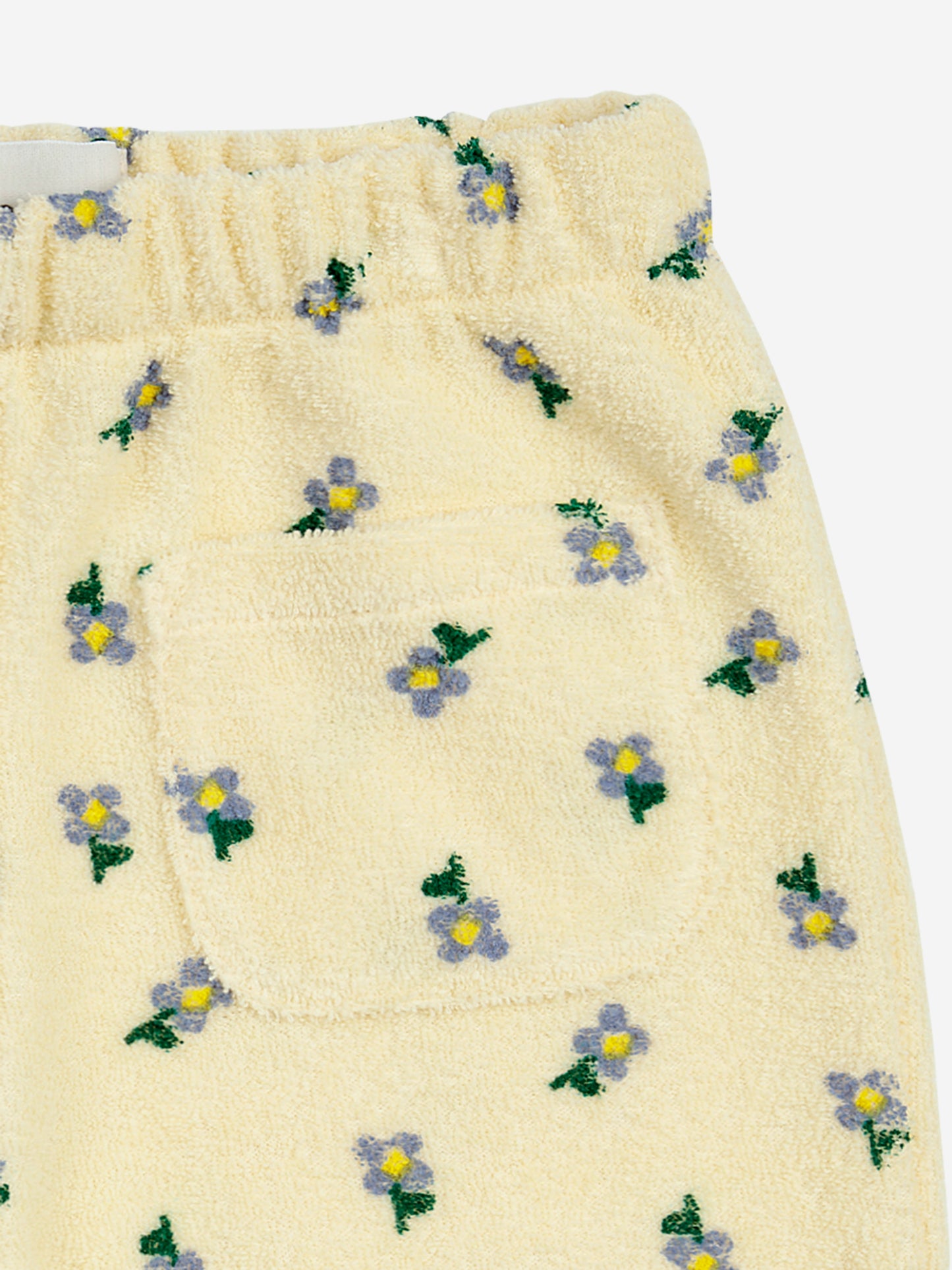 Baby pansy Flower All Over Jogging Pants, Light Yellow