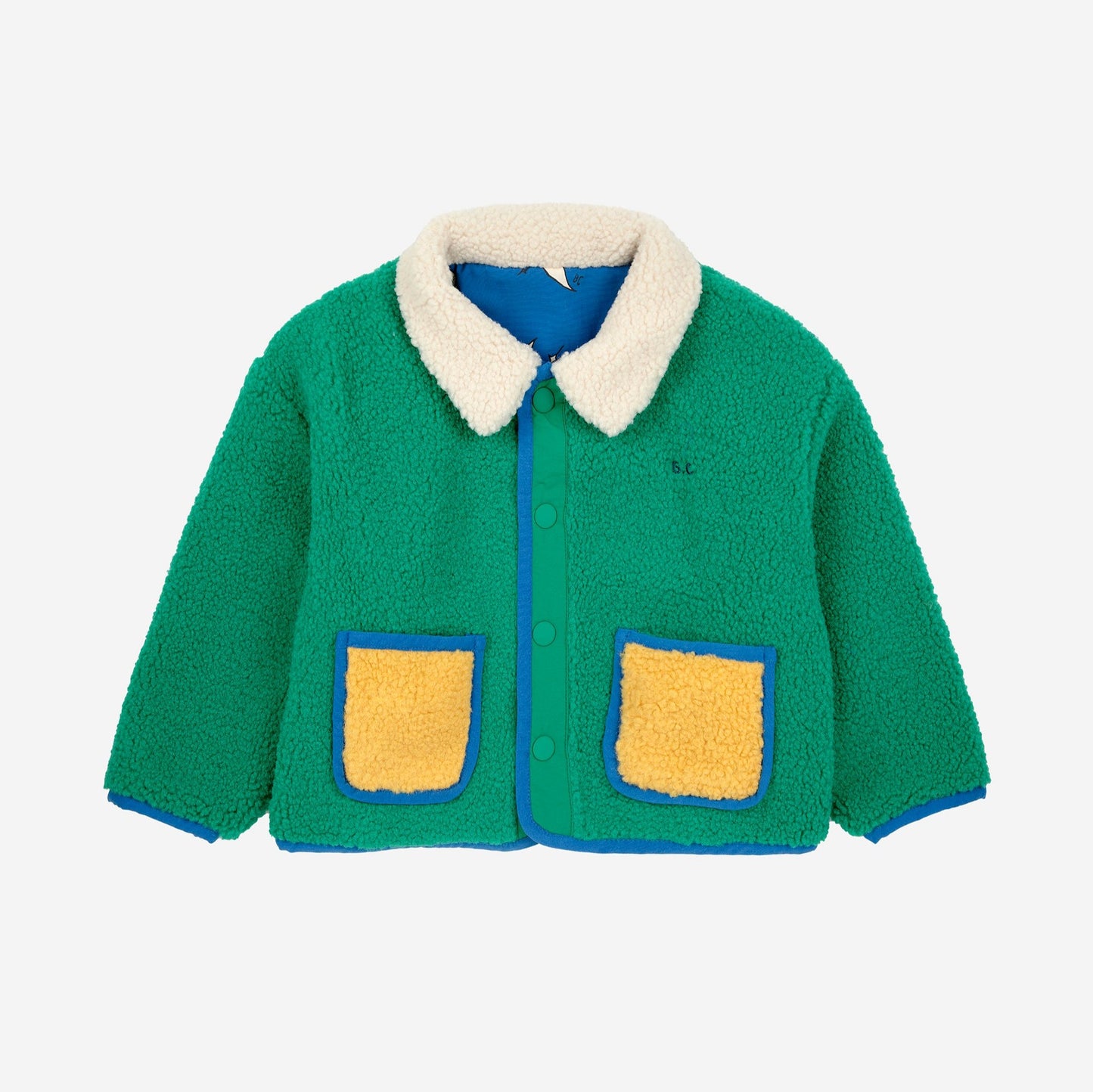 Baby Beneath The Moon all over Reversible Jacket, Blue