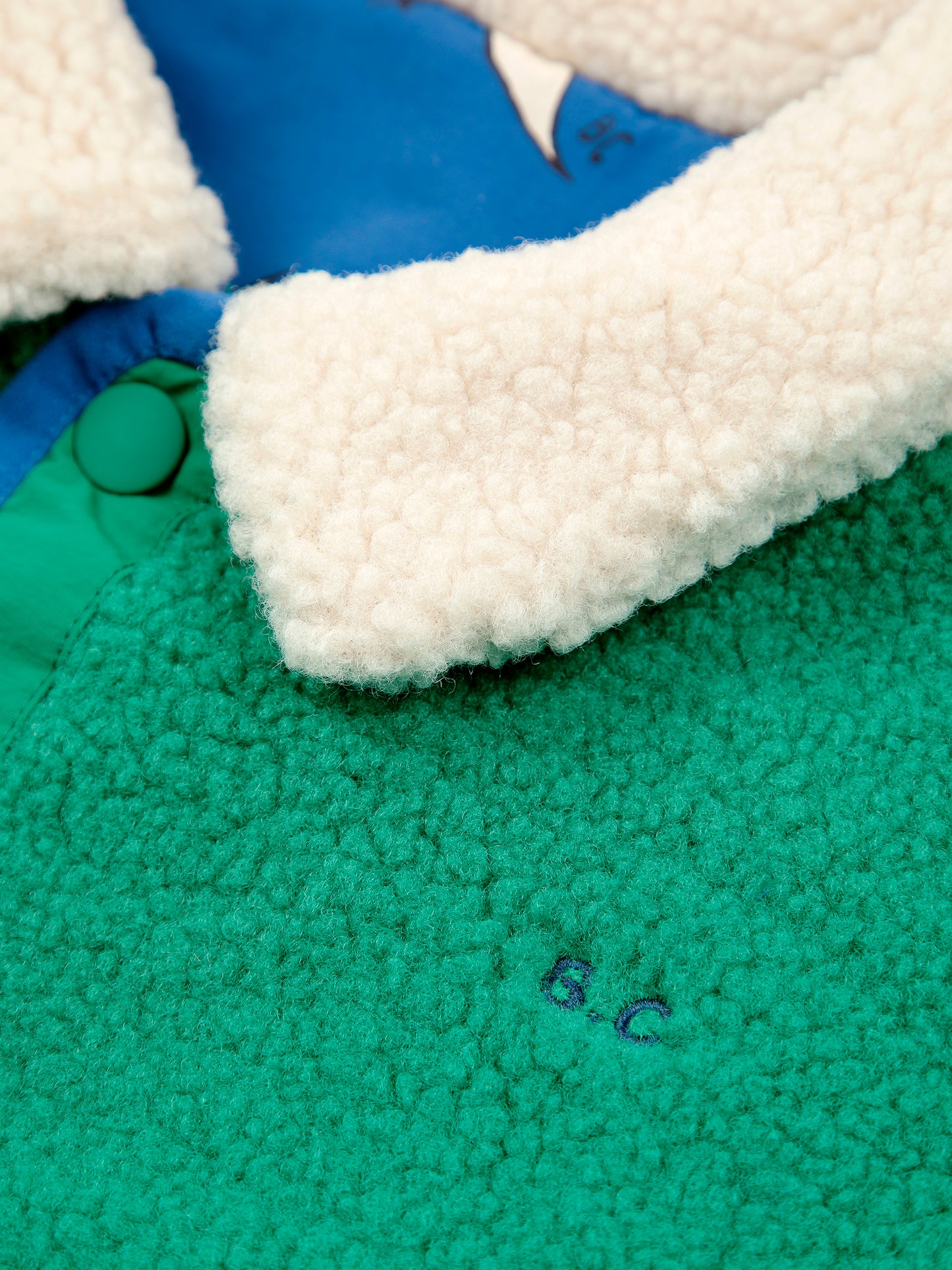 Baby Beneath The Moon all over Reversible Jacket, Blue