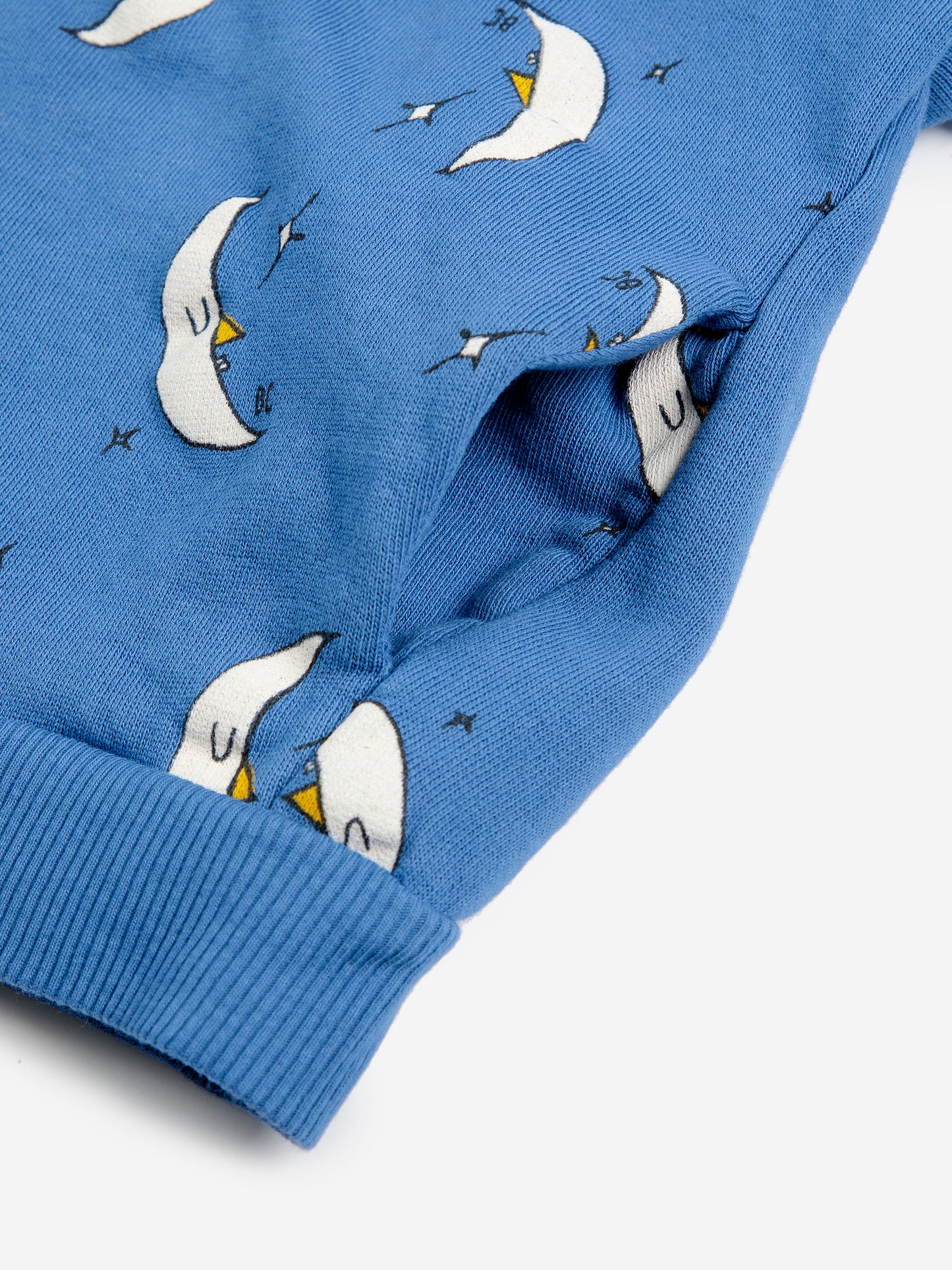 Beneath the Moon All Over Zipped Hoodie, Blue