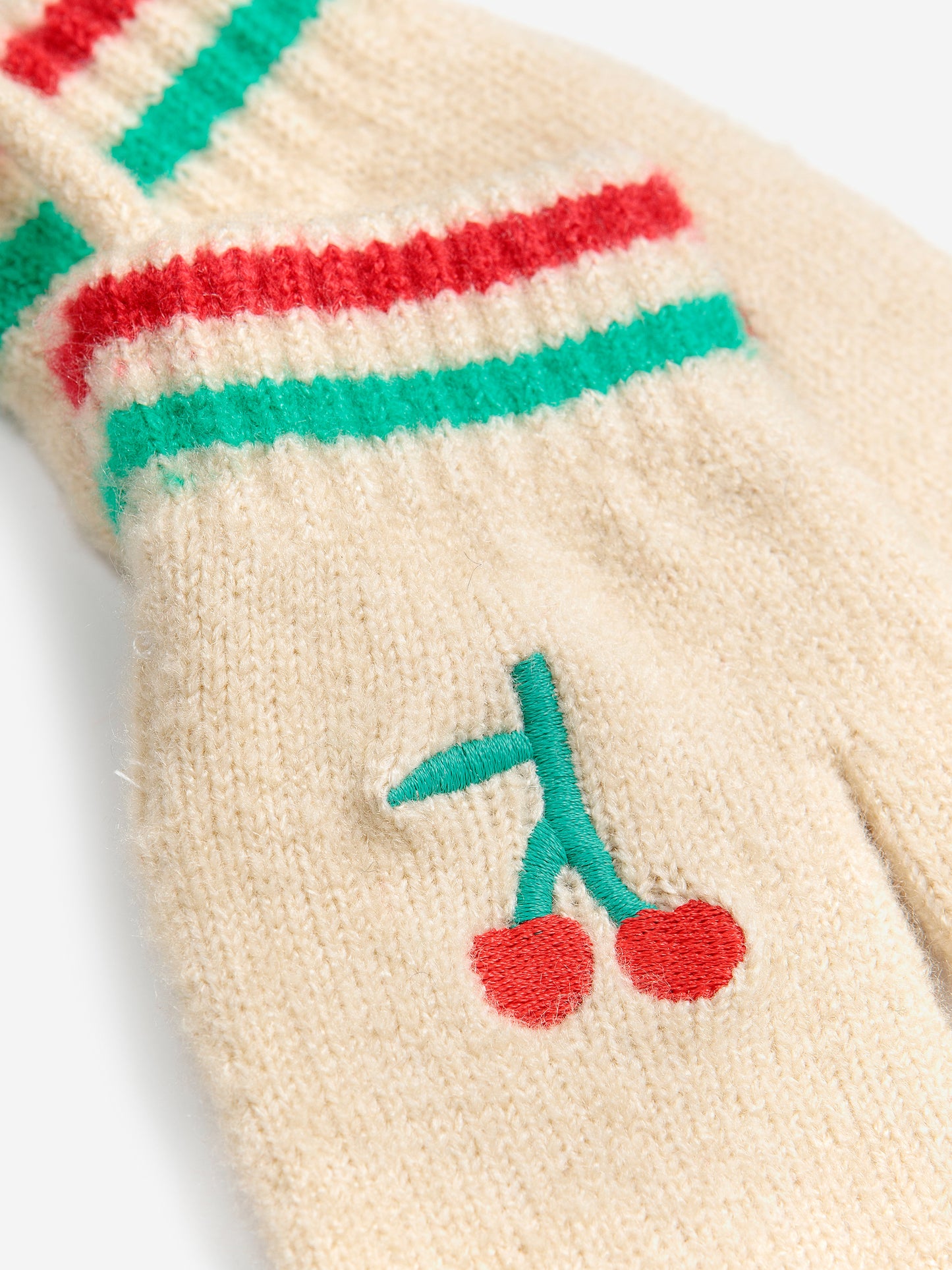 Baby Cherry knitted Mittens