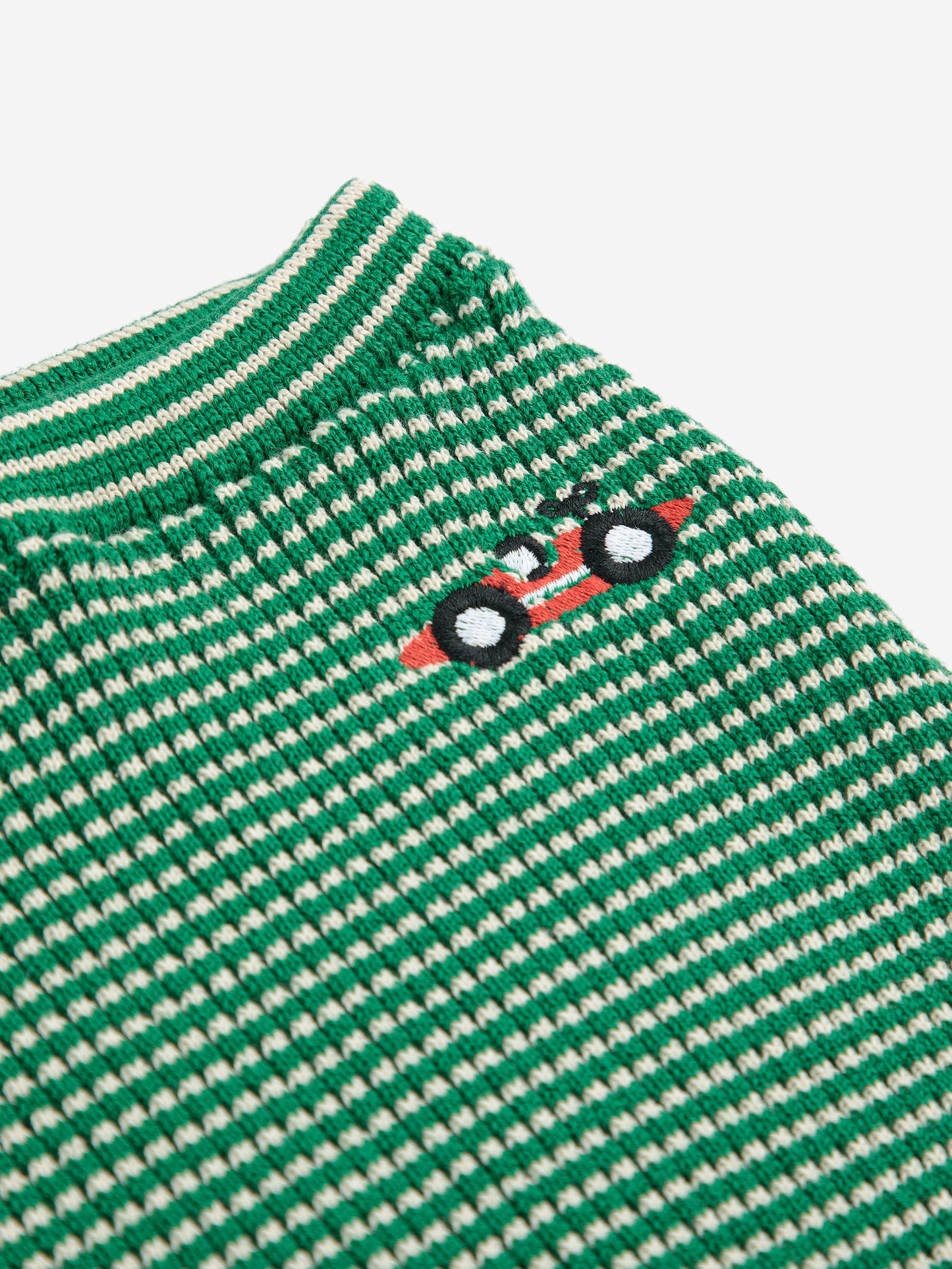 Race Car Knitted Footed Leggings, Light Green